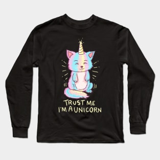 Meowgical Caticorn T Shirt| Kittycorn Shirt Long Sleeve T-Shirt